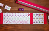 travel mahjong set pink